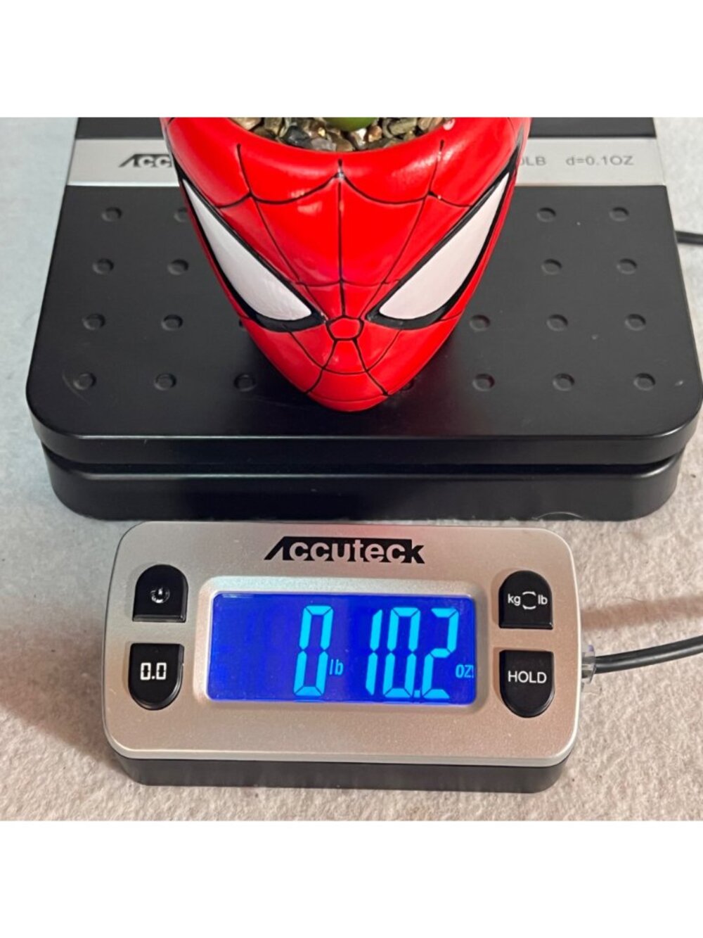 Spider-Man Planter Pot By Marvel Comics 5.5" Tall Artificial Succulent & Gravel - Picture 14 of 14